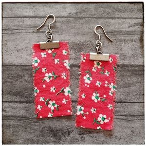 handmade sweet ditsy floral earrings